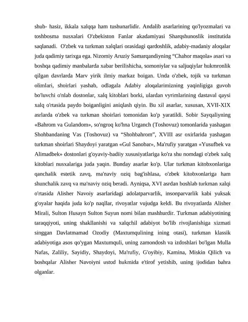 Andalib va Nishotiy dostonlari misolida davr dostonchiligi borasida mulohaza yuritish 2