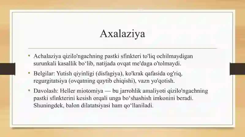Qiziloʻngach Kasalliklari 2