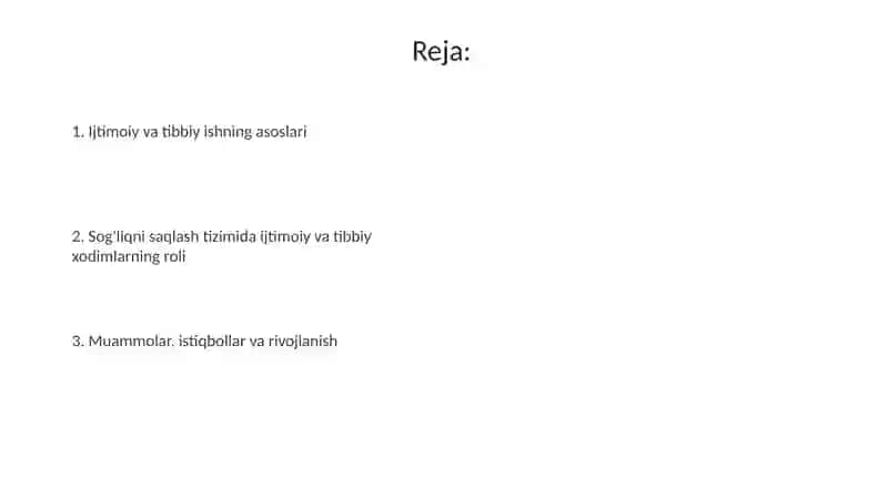 Sogʻliqni saqlash tizimidagi ijtimoiy va tibbiy ish 2