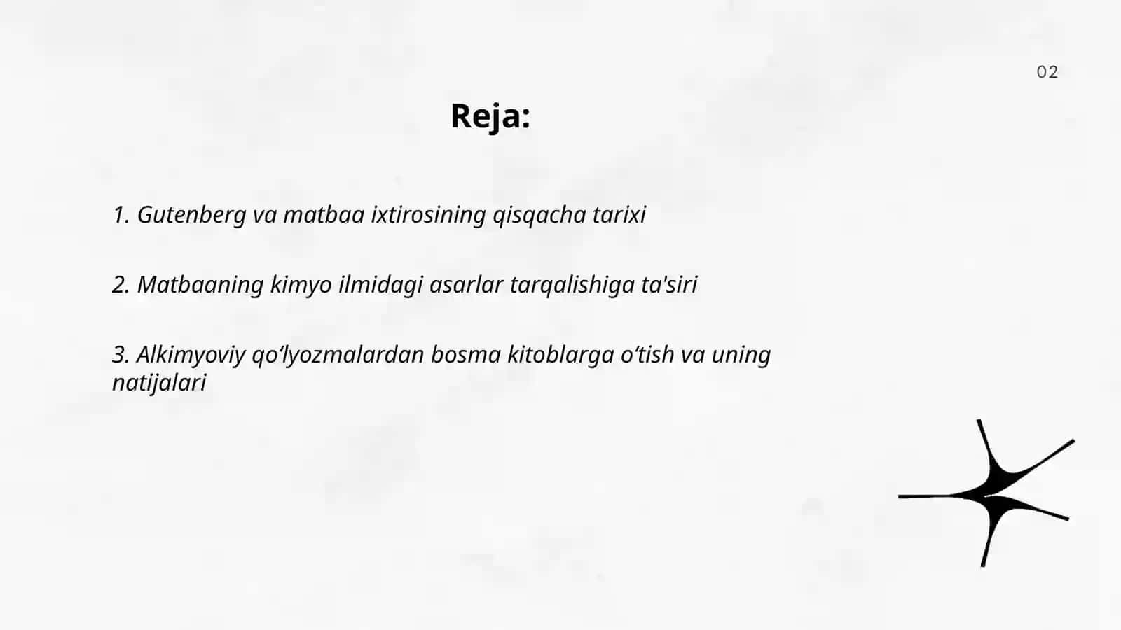 Kimyo tarixi predmeti 2