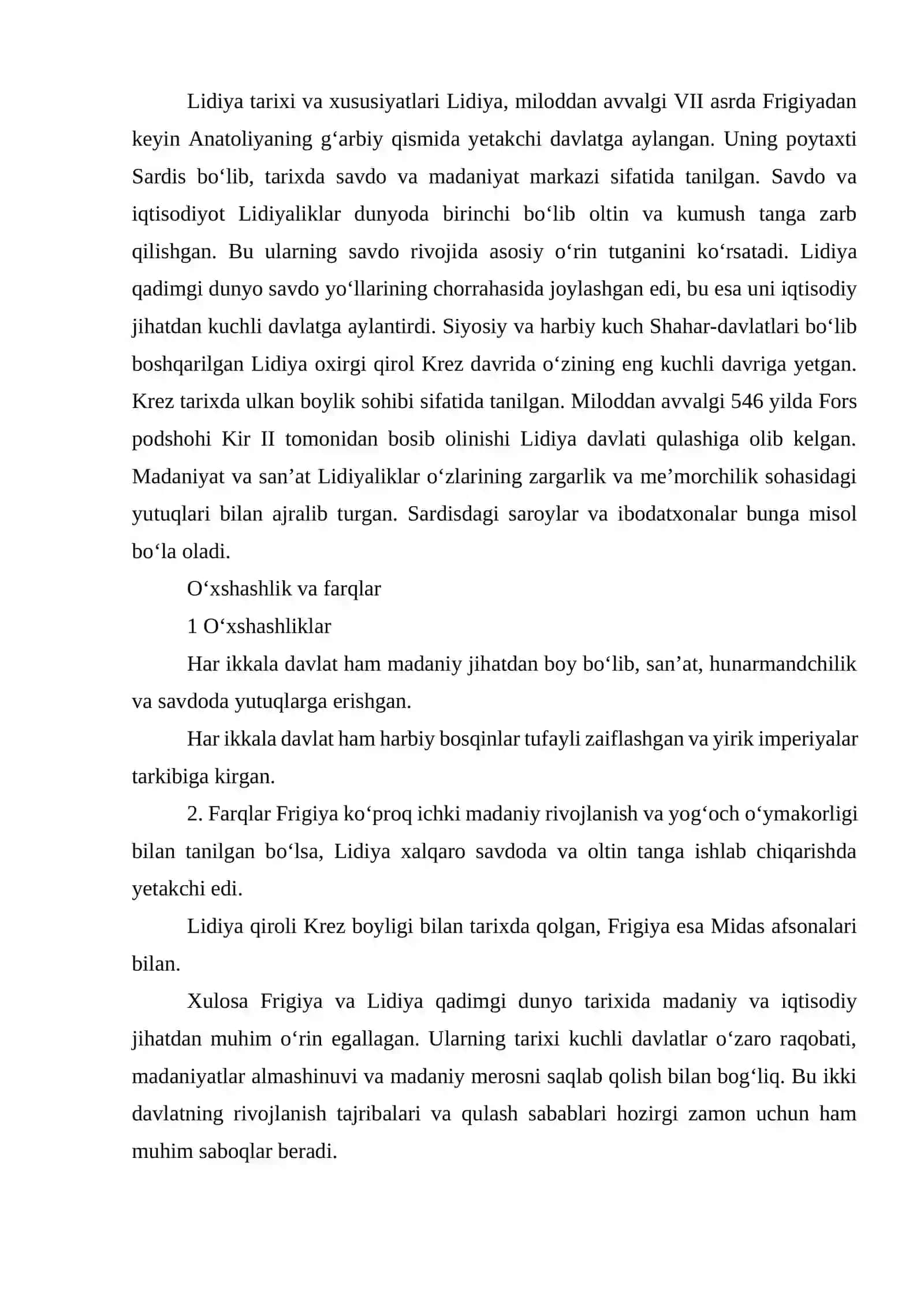 QADIMGI FRIGIYA VA LIDIYA TARIXINING O‘ZIGA XOS XUSUSIYATLARI 2