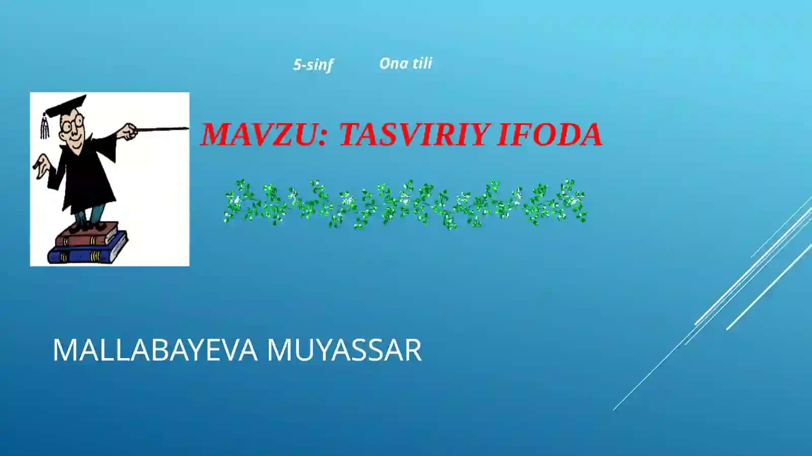 TASVIRIY IFODA 2