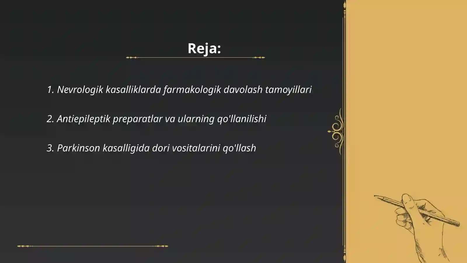Nevrologiyada klinik farmakologiya va farmako terapiya 2