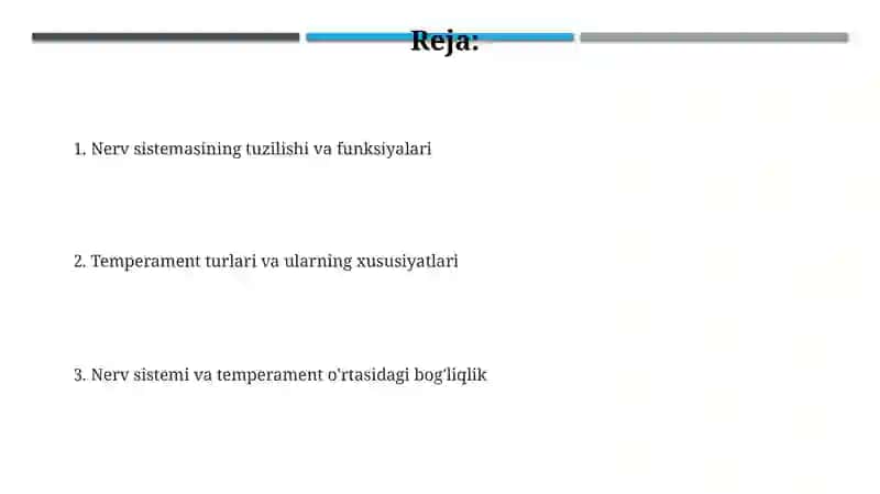 Nerv sistemasi va temperament 2