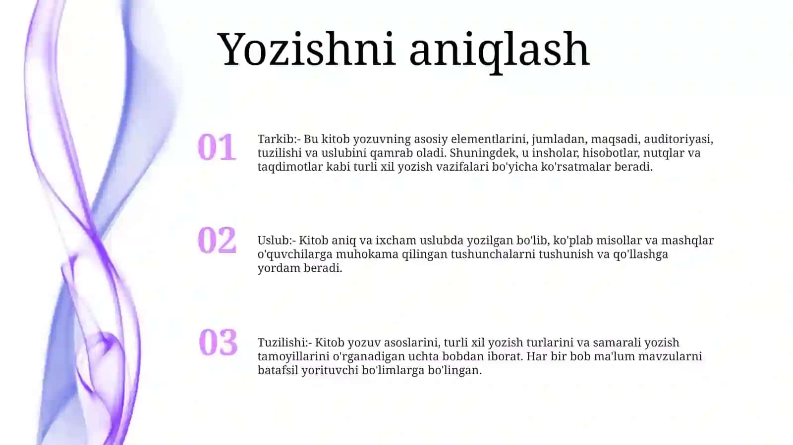 Yozuv Va Uning Turlari 2