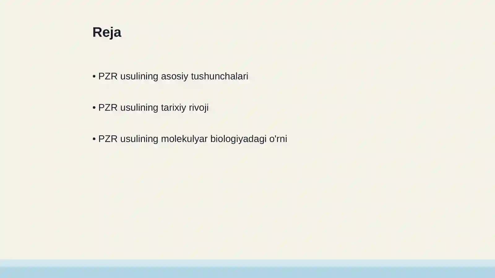 Molekulyar biologiya sohasida PZR usuli va uning fan rivojidagi yutuqlari 2