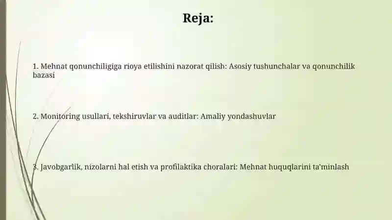 Mehnat qonunlariga rioya etishni nazorat qilish 2