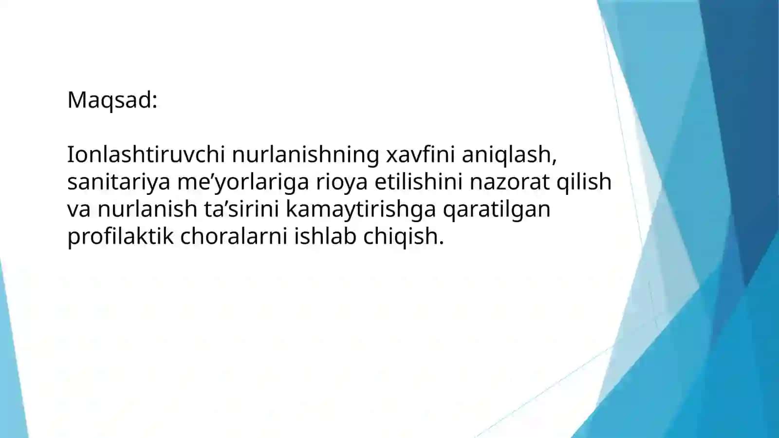 Sanitardozimetrlik nazorati haqida tushuncha 2