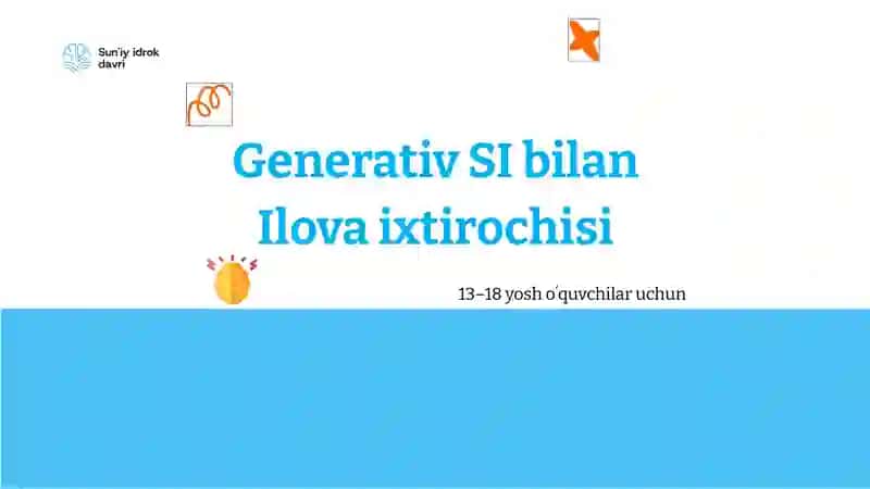 Generativ SI bilan Ilova ixtirochisi 2