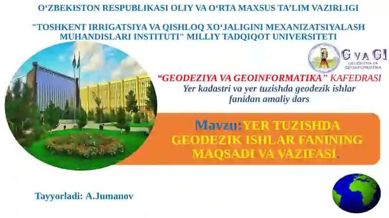 GEODEZIYA VA GEOINFORMATIKA 2