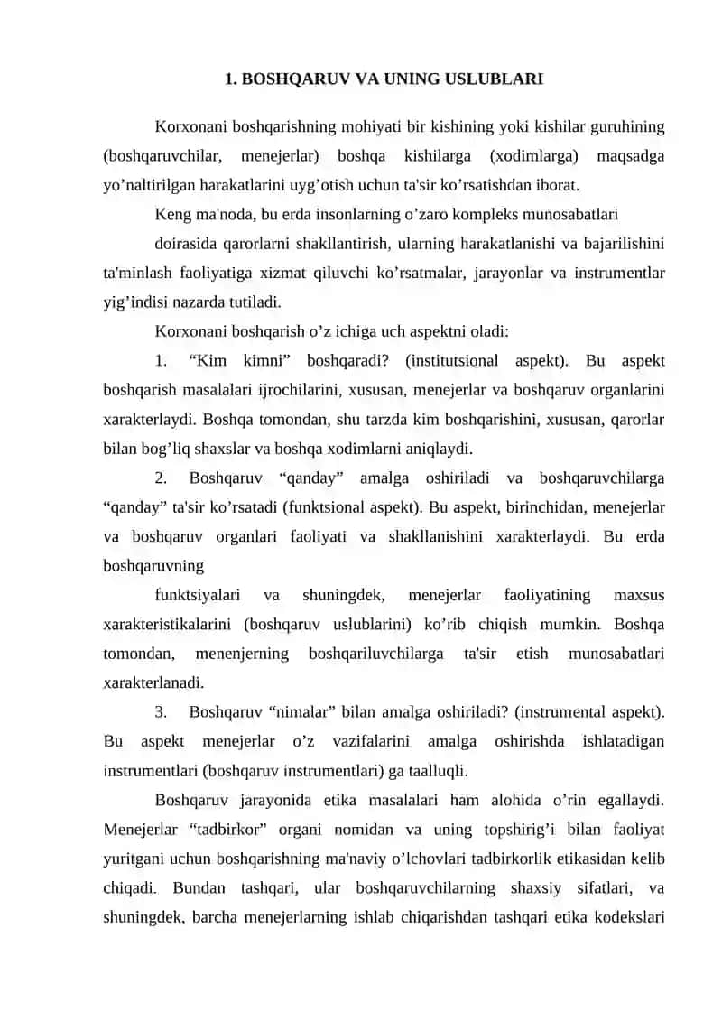 Boshqaruv faoliyati elеmеntlari va ulardan boshqaruv jarayonida samarali foydalanish 2
