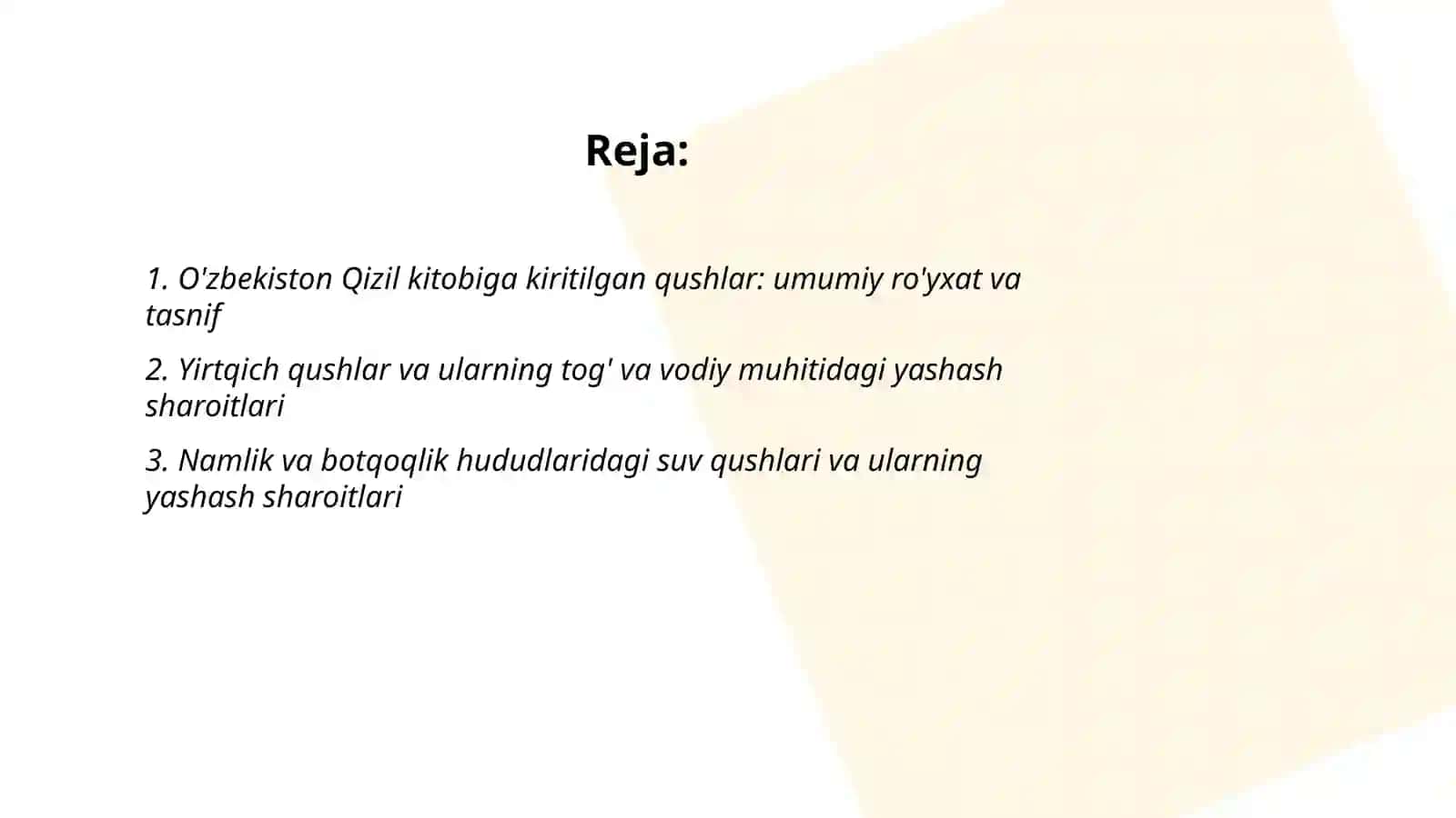 O'zbekiston Qizil kitobiga kiritilgan qushlar 2