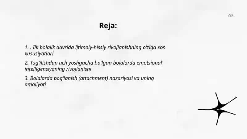 Ilk va 3 yoshgacha bolgan bolalarning ijtimoiy-hissiy rivojlanishi va unga qoyilgan talablar 2