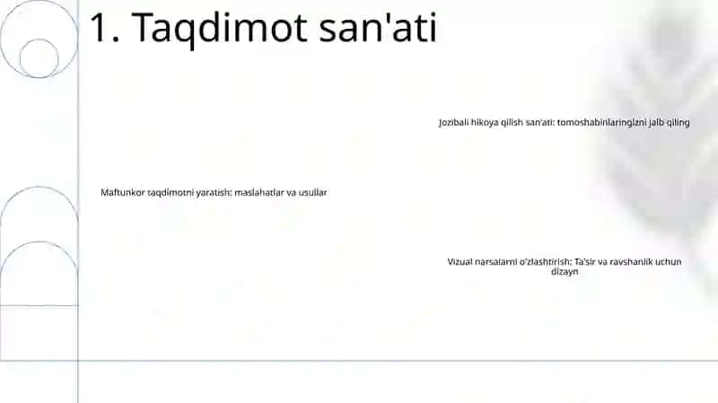 Maftunkor taqdimotni yaratish: maslahatlar va usullar 2