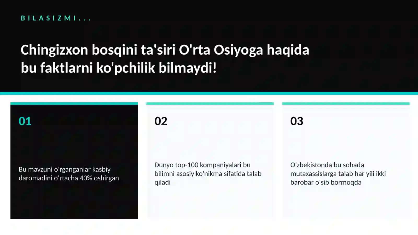 Chingizxon bosqini ta'siri O'rta Osiyoga 2