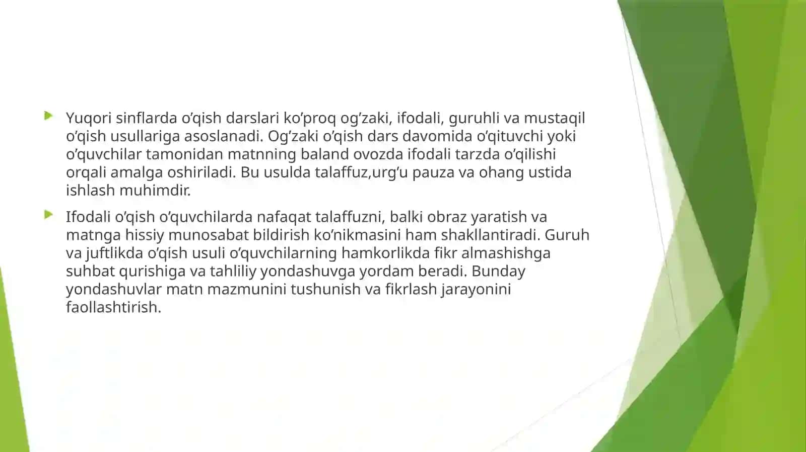Yuqorisinflardao’qishdarslarinikuzatish 2