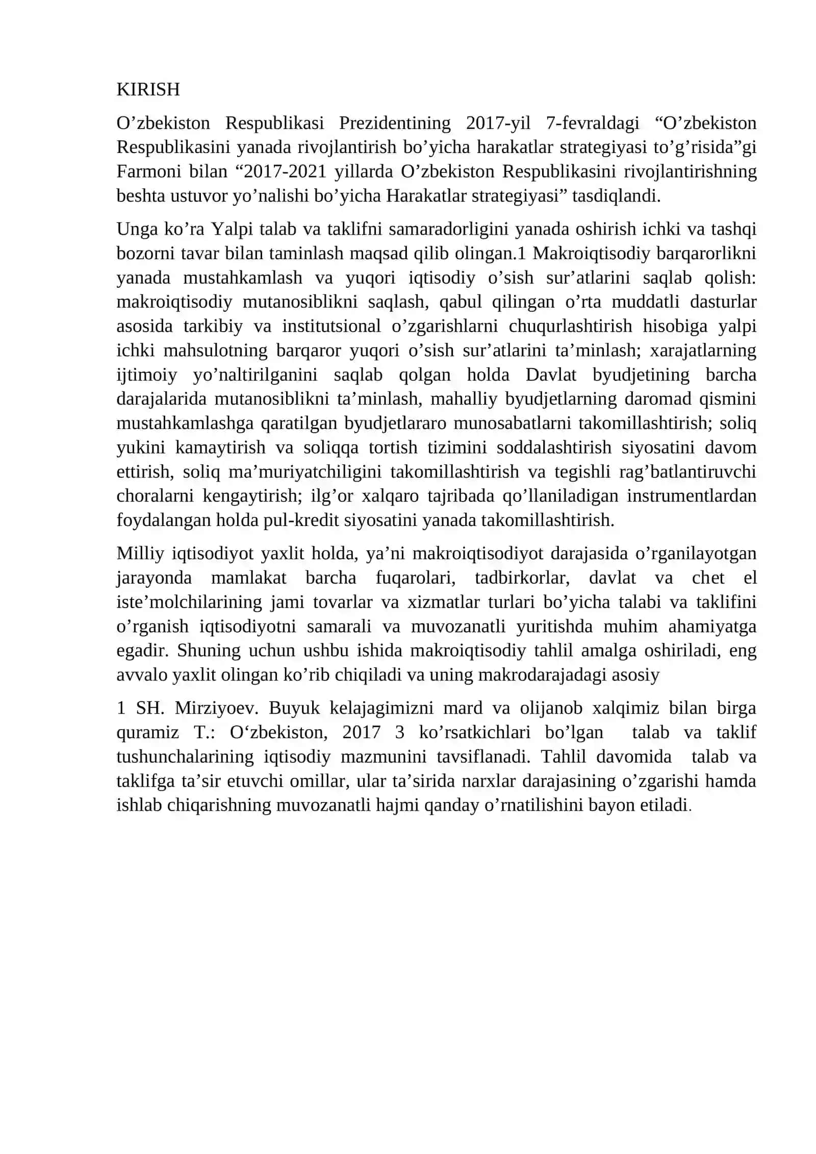 Mavzu talab va taklif tahlili 2