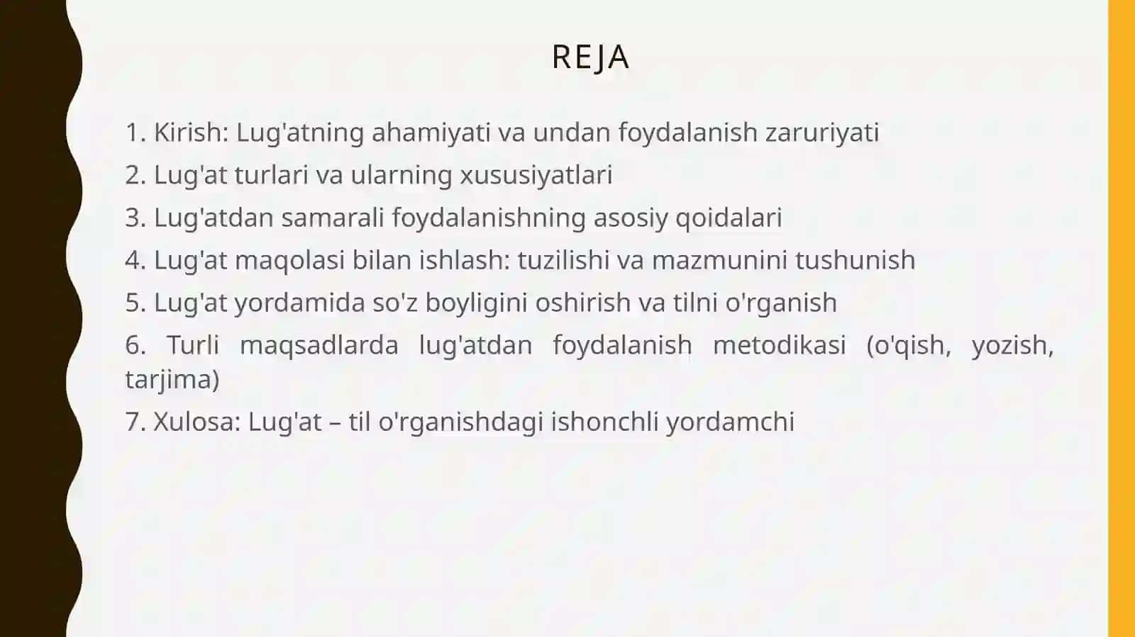Luĝat ustida ishlash metodikasi 2