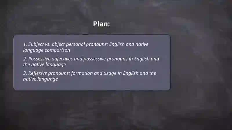 Personal Pronouns in English and Native Language: A Comparative Study 2