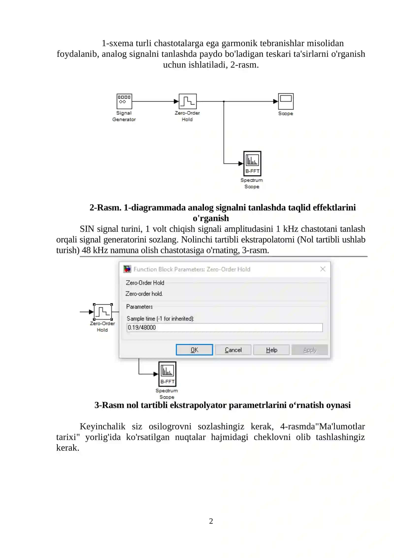 AMALIY DARS № 2. MATLAB-Communications da aloqa kanalini kodlash jarayoni asosida modellashtirishni o‘rganish 2