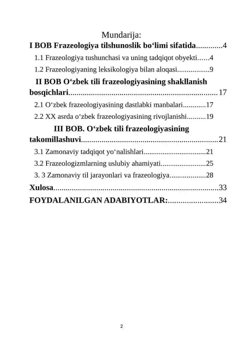 O‘zbek tili frazeologiyasi ilmining shakllanishi va takomillashuvi 2