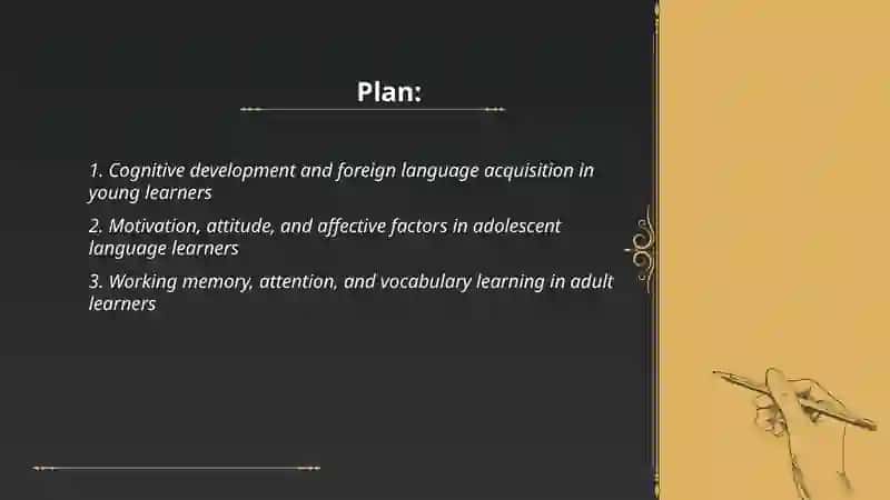 Psychological feature of foreign language learners 2