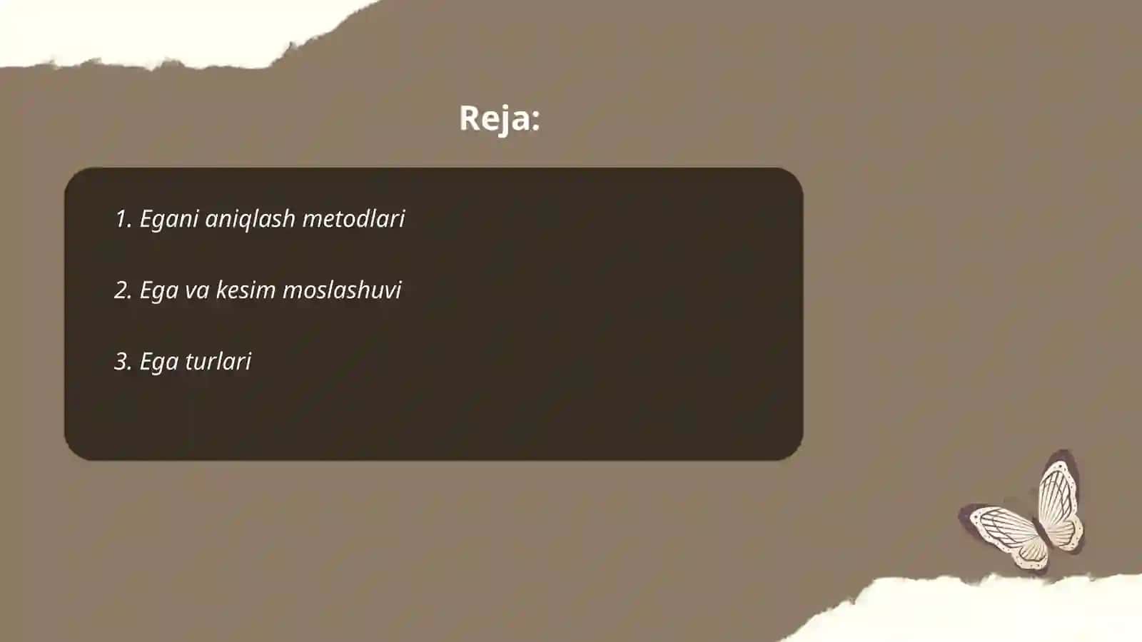 Egani aniqlash metodlari 2
