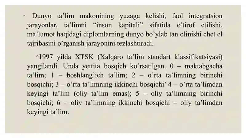 Jahon mamlakatlari ta’lim tizimi va pedagogika fani rivoji 2