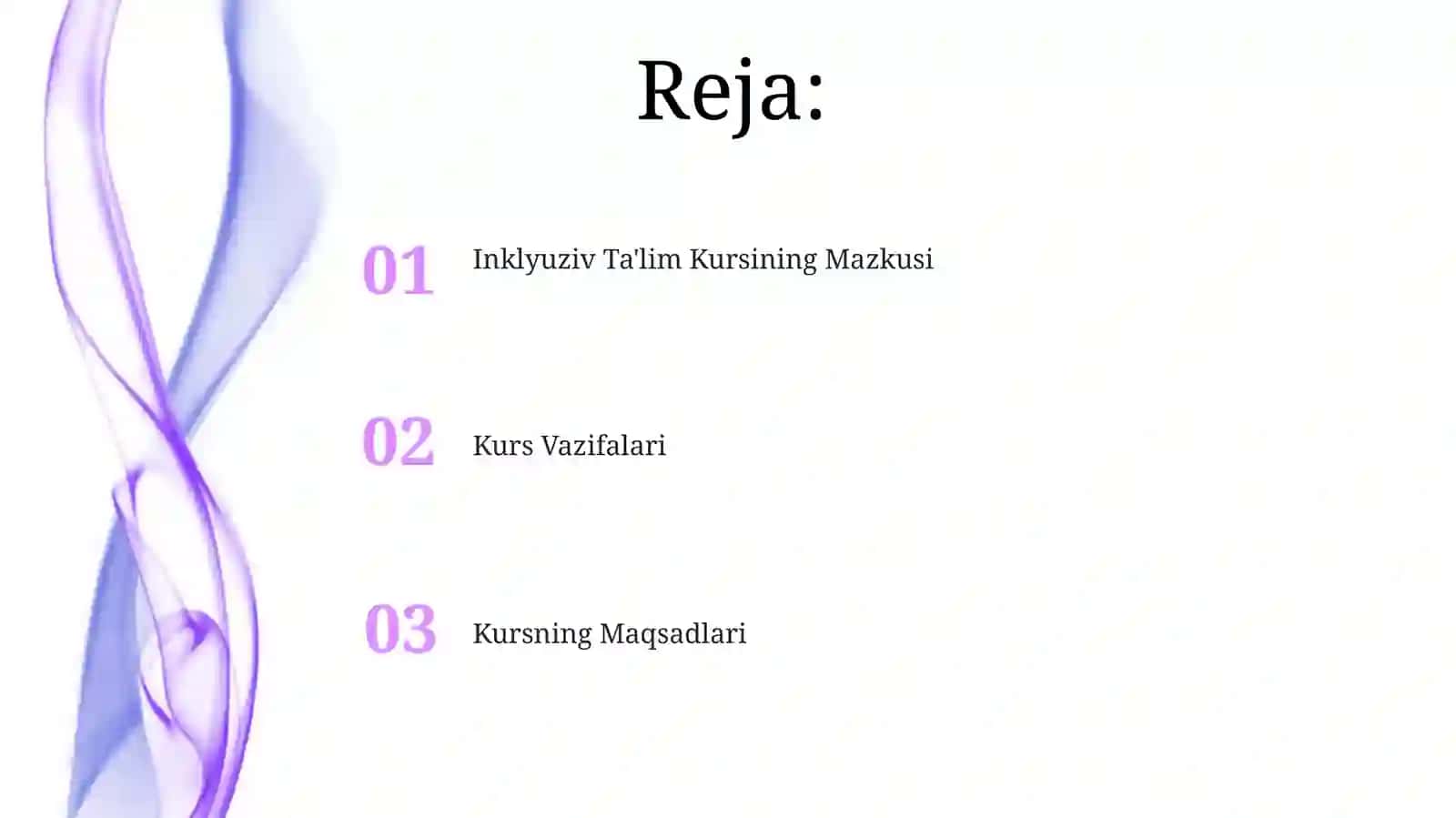 Inklyuziv talim kursining predmeti maqsadi va vazifalari 2