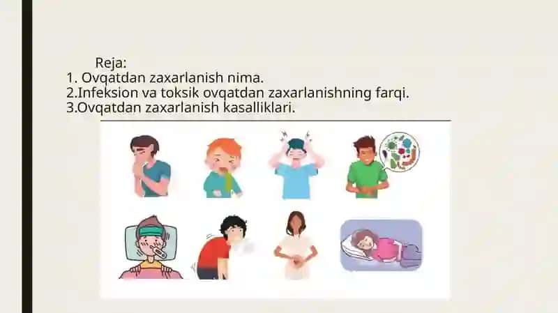 Ovqatdan zaxarlanish kasalliklari proteya, sal’monella, ichak tayoqchasi va listeriya 2