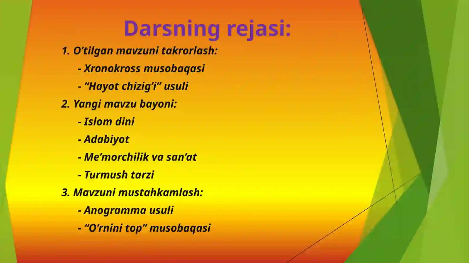 XALIFALIK MAMLAKATLARI MADANIYATI 2
