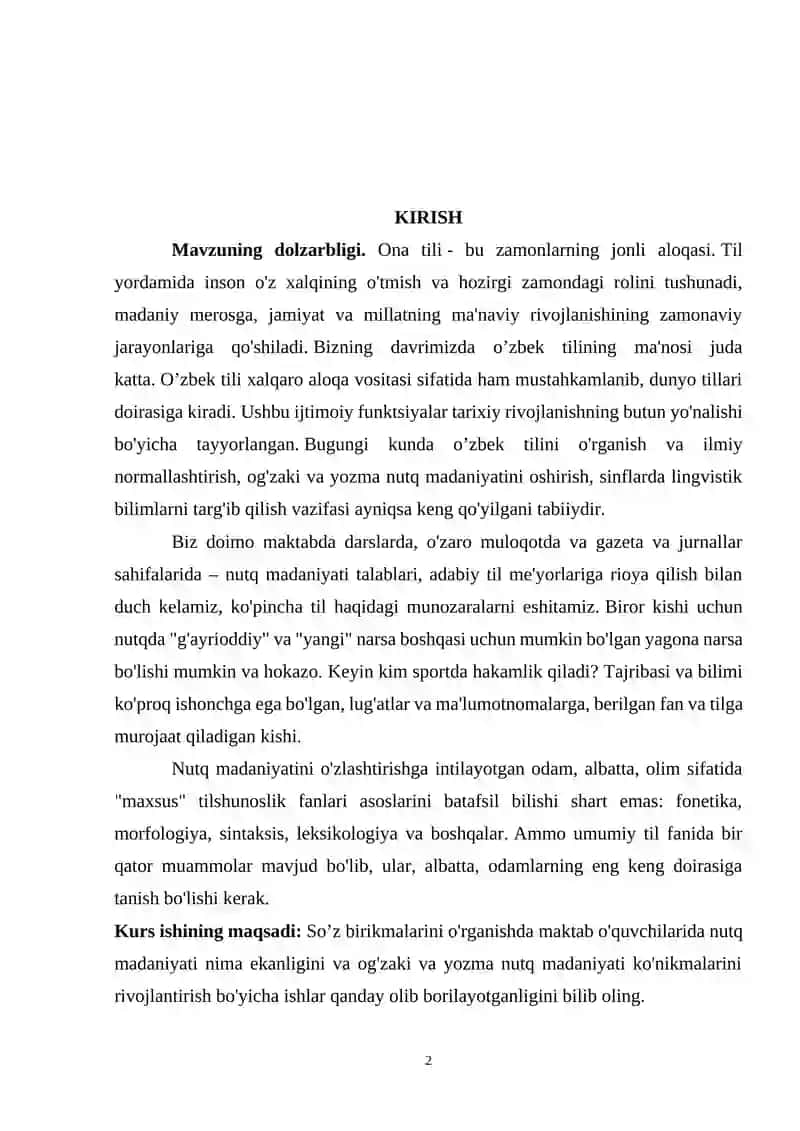 SO’Z BRIKMASI QOLIPLARINING NUTQIY KENGAYISHI VA BIRIKMA ZANJIRI 2