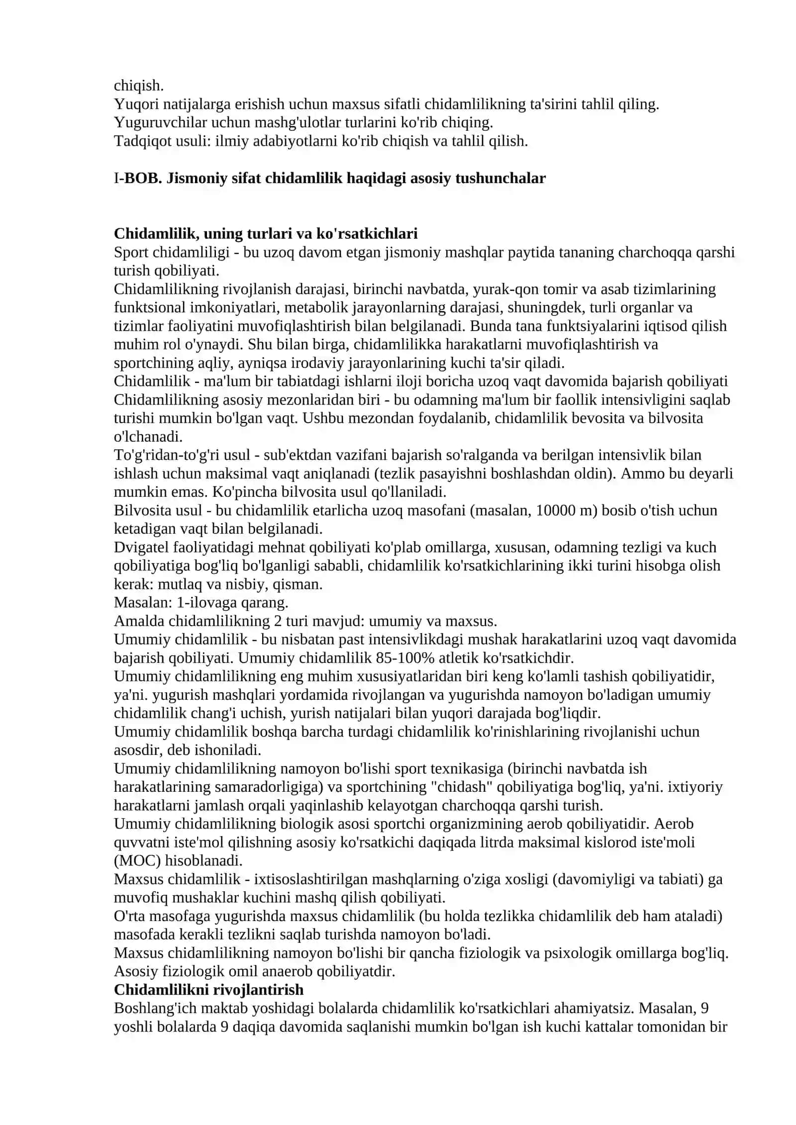 Tezkorli-chidamlilikni rivojlantirishning nazariy va uslubiy asoslari 2