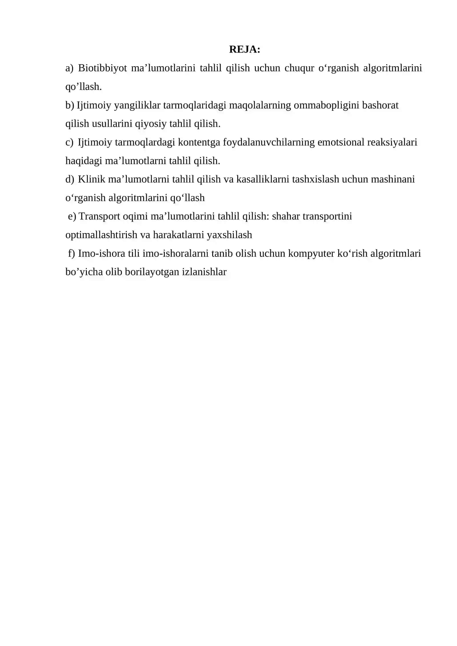 Ma'lumotlarning intellektual tahlili 2