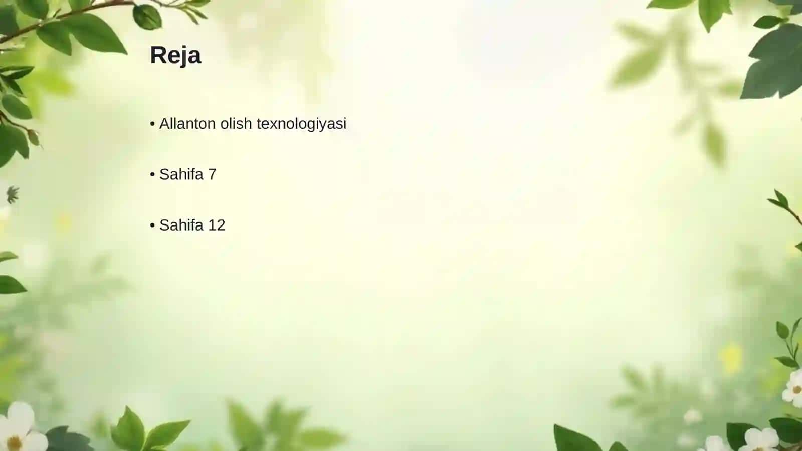 Allanton olish texnologiyasi 2