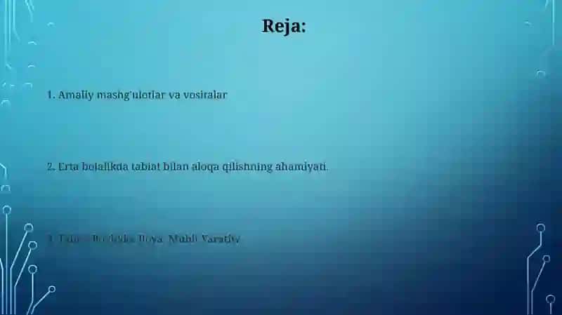 Maktabgacha yoshdagi bolalarni tabiat bilan tanishtirish metod vositalari 2