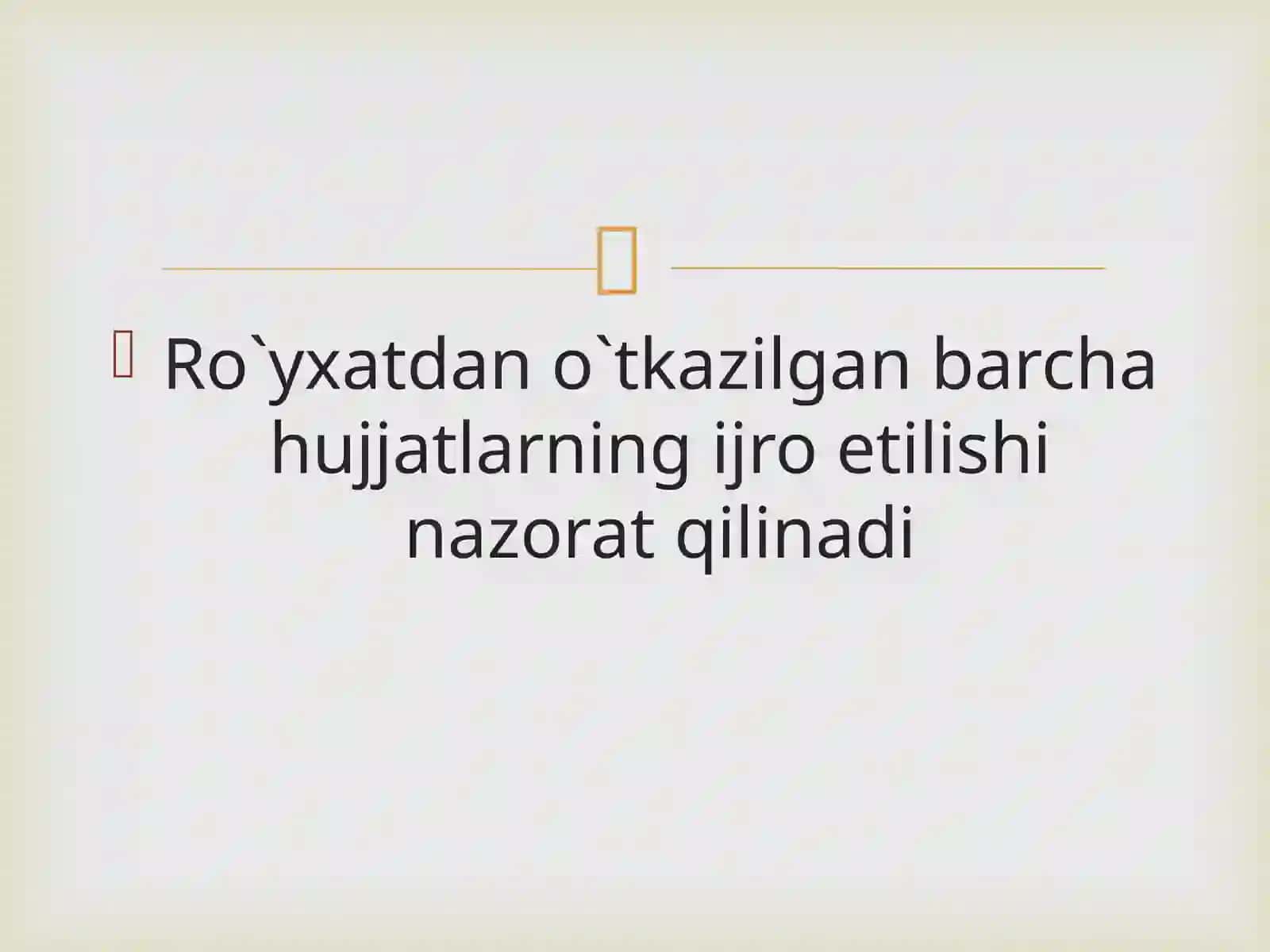 Hujjatlar Ijrosini Qayd Kartochkalari Yordamida Nazorat Qilish 2
