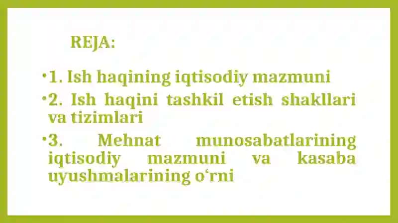 ISH HAQINI ANIQLASH 2
