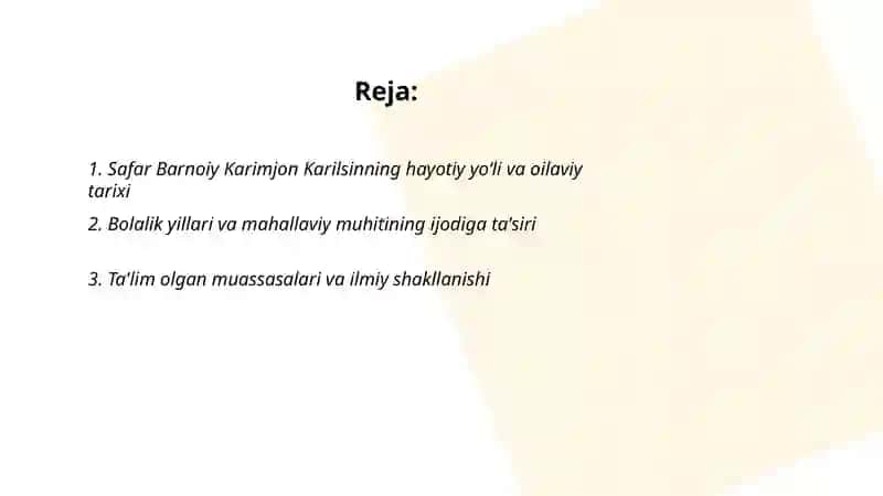 Safar Barnoiy Karimjon Karilsin hayoti va ijodi 2