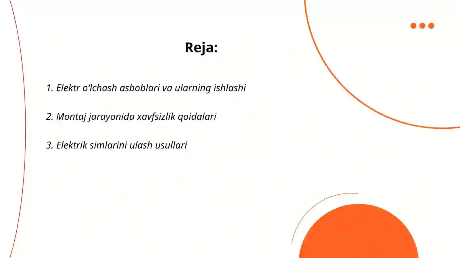 Elektr o‘lchash asboblari va ularning ishlashi 2
