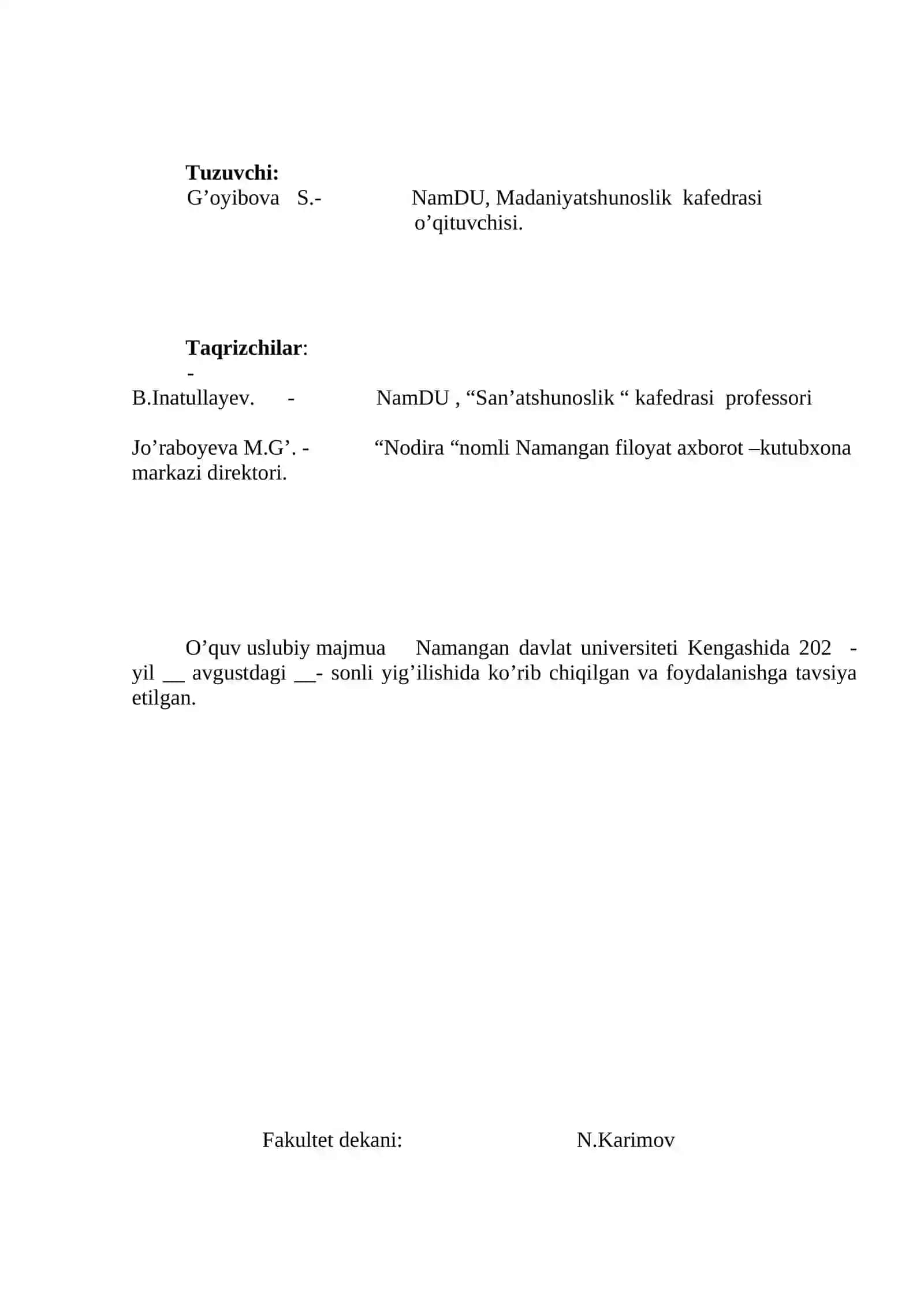 Jahon axborot resurslari fanining maqsad vazifalari 2