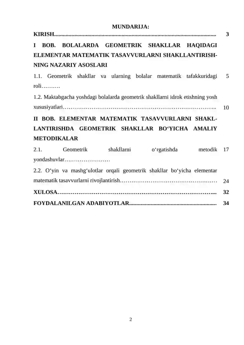 Bolalarda geometrik shakllar haqidagi tasavvurlarni kengaytirish 2