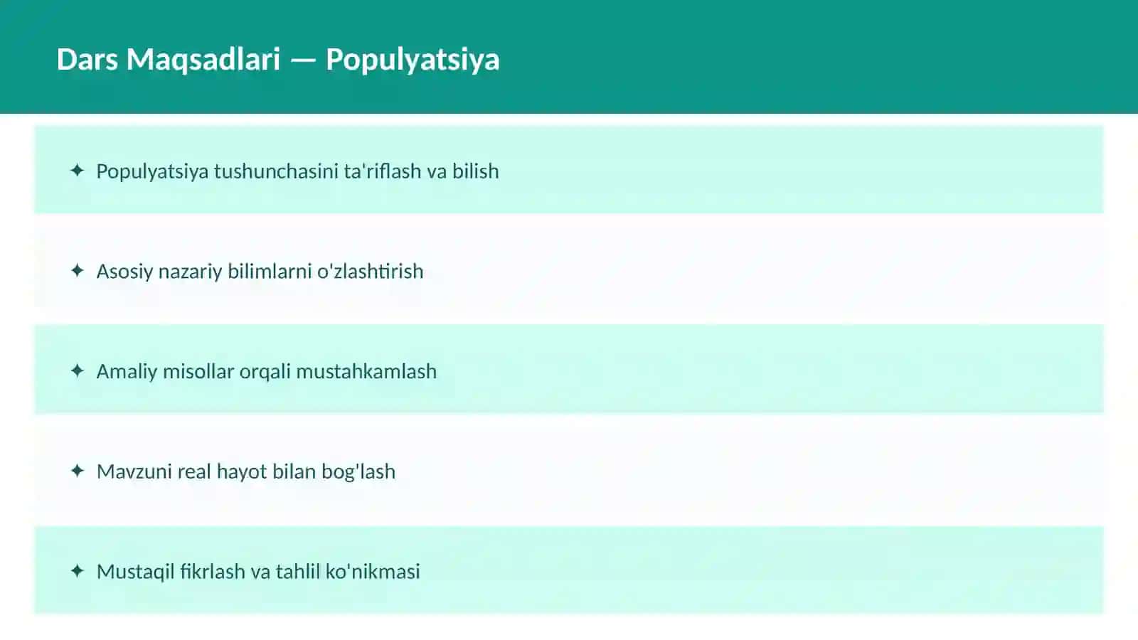 Dars ishlanma BioLogiya Ekologiya 2