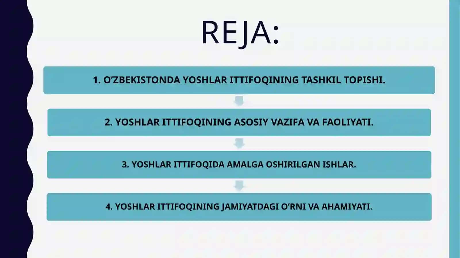 O’ZBEKISTONDAYOSHLARITTIFOQININGTASHKILETILIShI 2