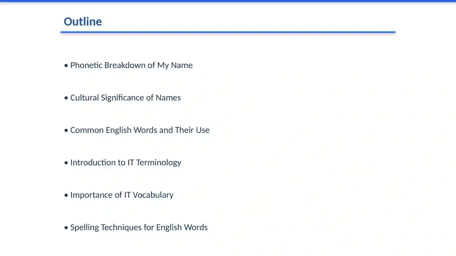 A4 - Describe how you spell your name and some English or IT words you know 2