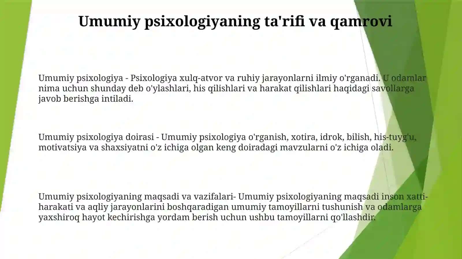 Umumiy Psixologiya Fanining MaqsadVaVazifalari 2