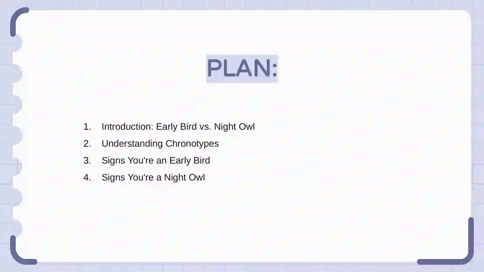 Early Bird vs. Night Owl 2