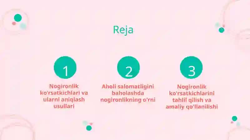 Nogironlik ko'rsatkichlari va ularni hisoblash usullari. Aholi salomatligini baholashda nogironlik ko`rsatkichlarining o'rni 2