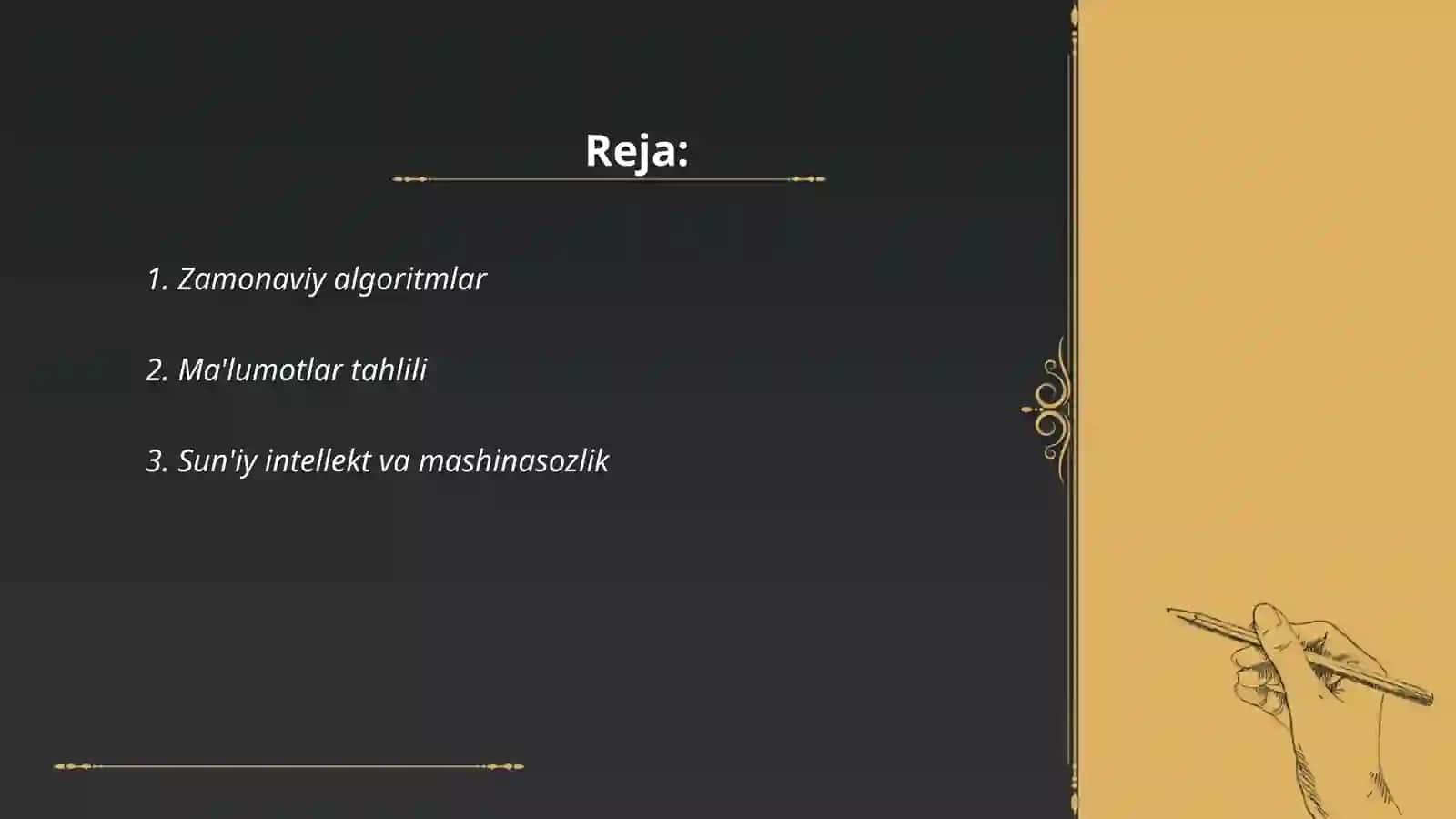 Zamonaviy algoritmlar 2
