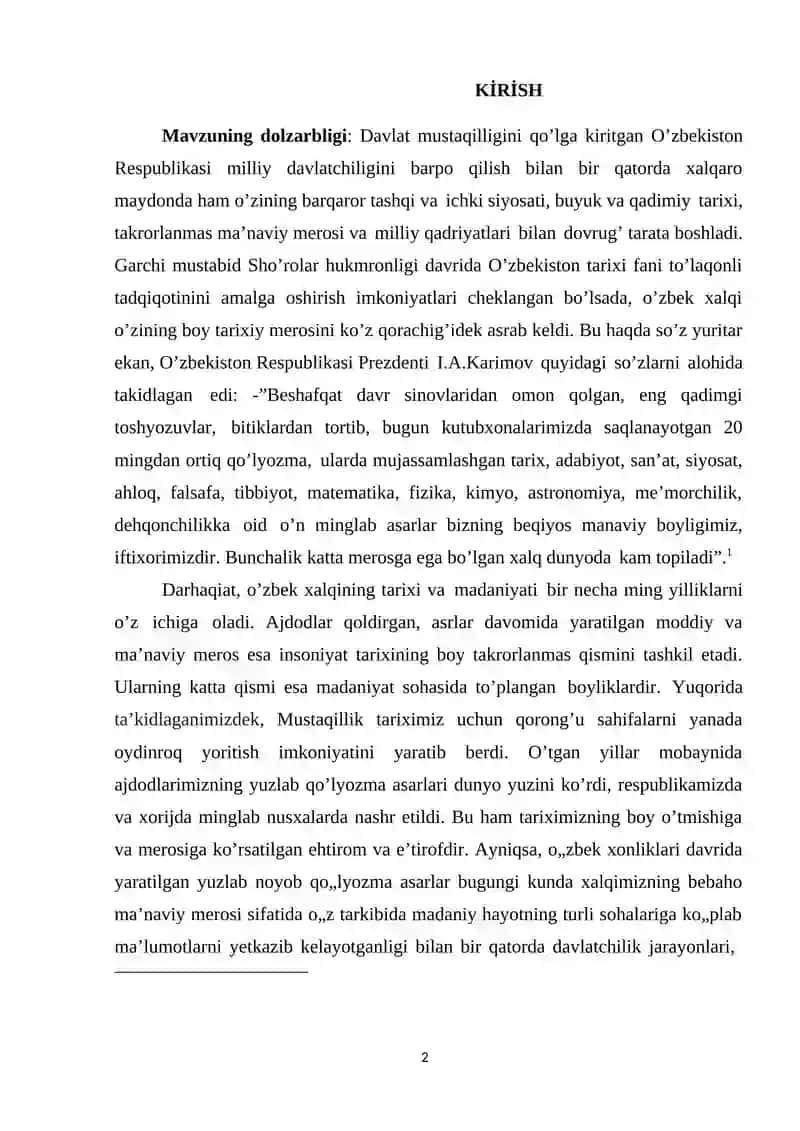 Avaz Muhammad Attor Ho‘qandiyning “Tarixi Jahonnomayi” Asari 2